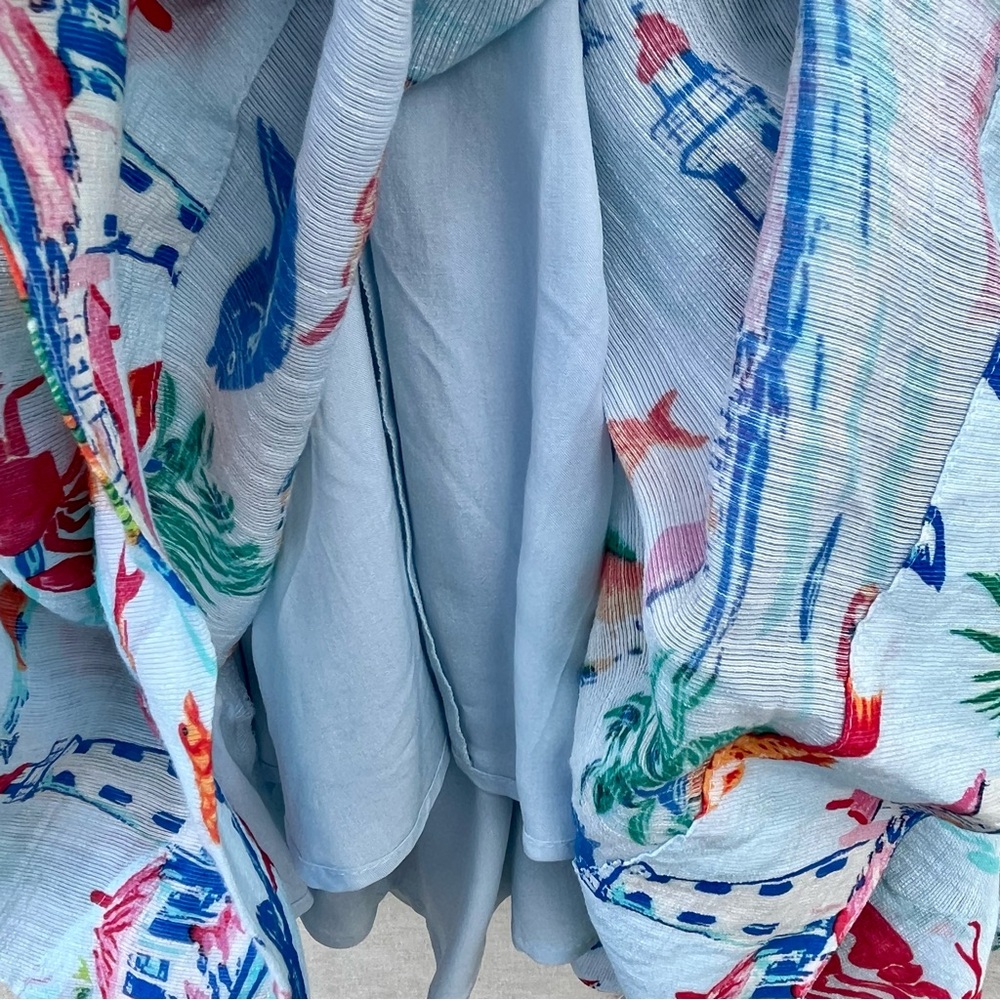 Anthropologie Maeve Ocean Printed Halter Swing Mini Dress NWT - Small - Picture 8 of 16